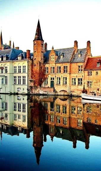 River Reflection, Bruges, Belgium