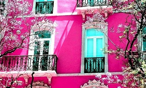 Balconies, Lisbon, Portugal
