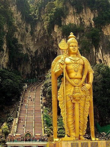 Statue of Lord Murugan at Batu Caves, Malaysia