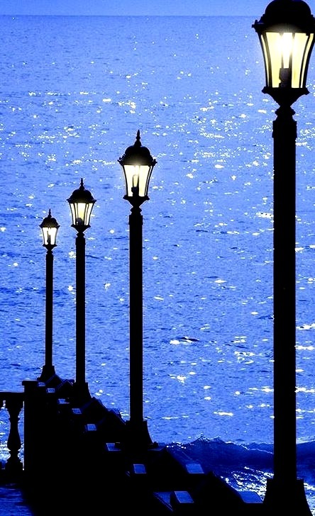 Silhouettes in Blue, Canary Islands, Spain