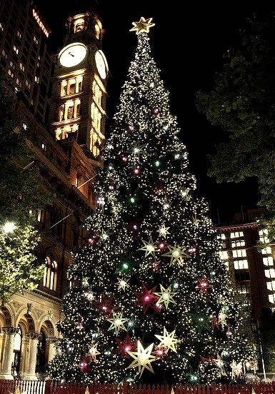 The christmas tree in Sydney, Australia