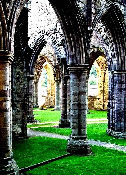 Pillars Of The Earth, ruins of Tintern Abbey, Wales